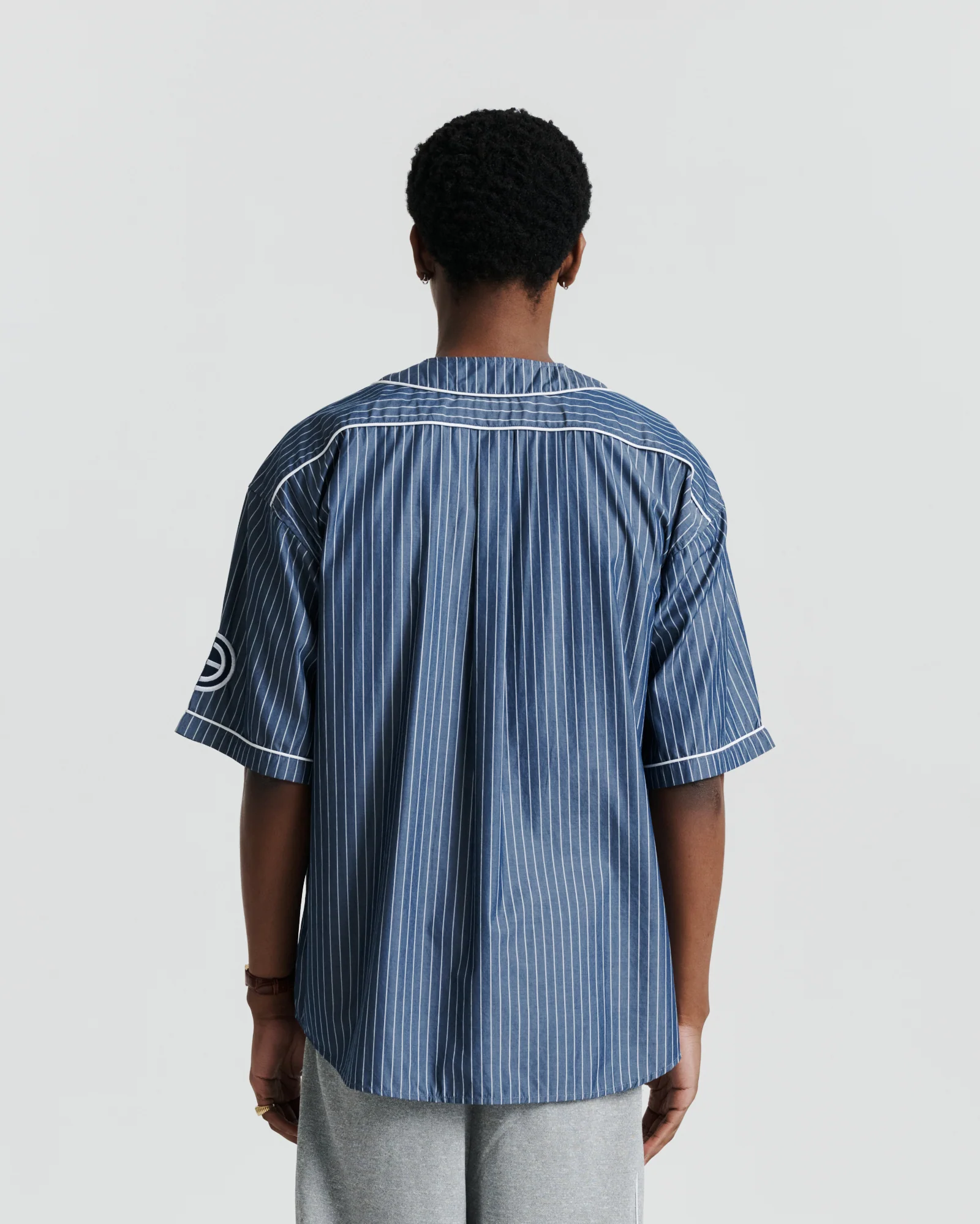 Baseman Shirt - Navy Stripe - Image 8