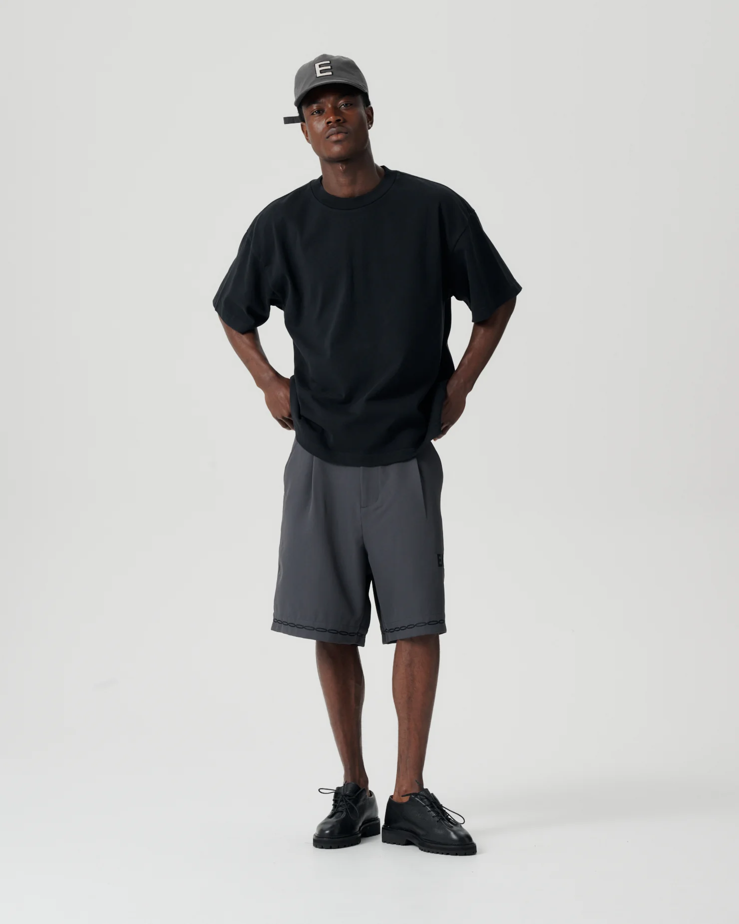 Boxy Block Tee - Asphalt - Image 4