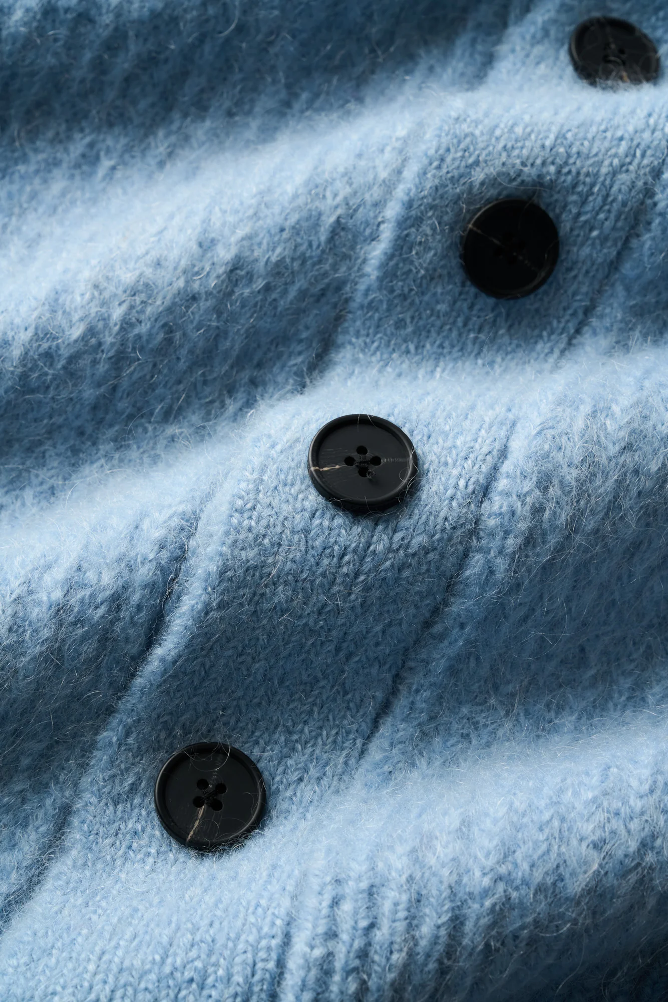 Mohair Cableknit Cardigan - Ice - Image 6