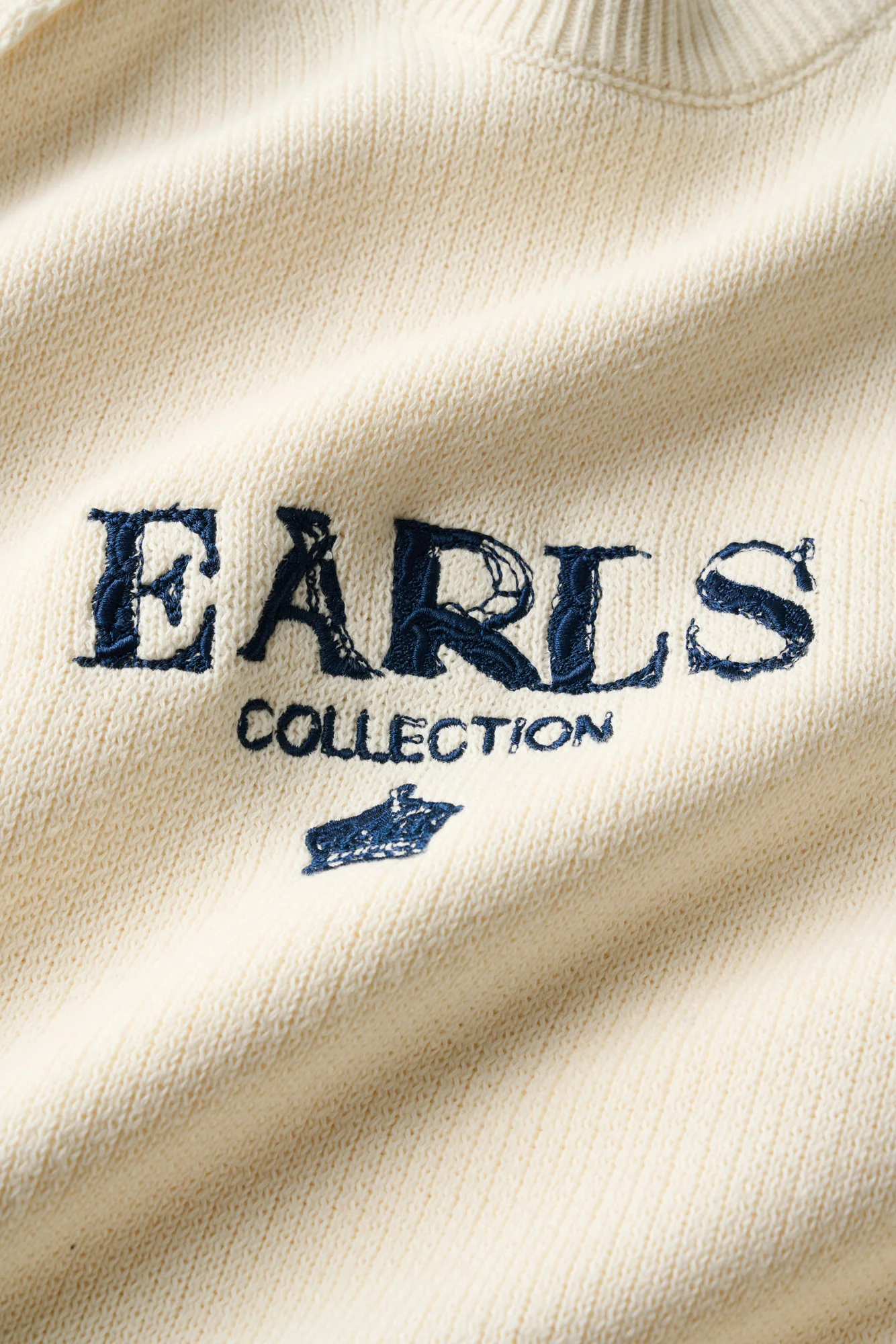 Distressed Hem Knit - Cream - Image 6