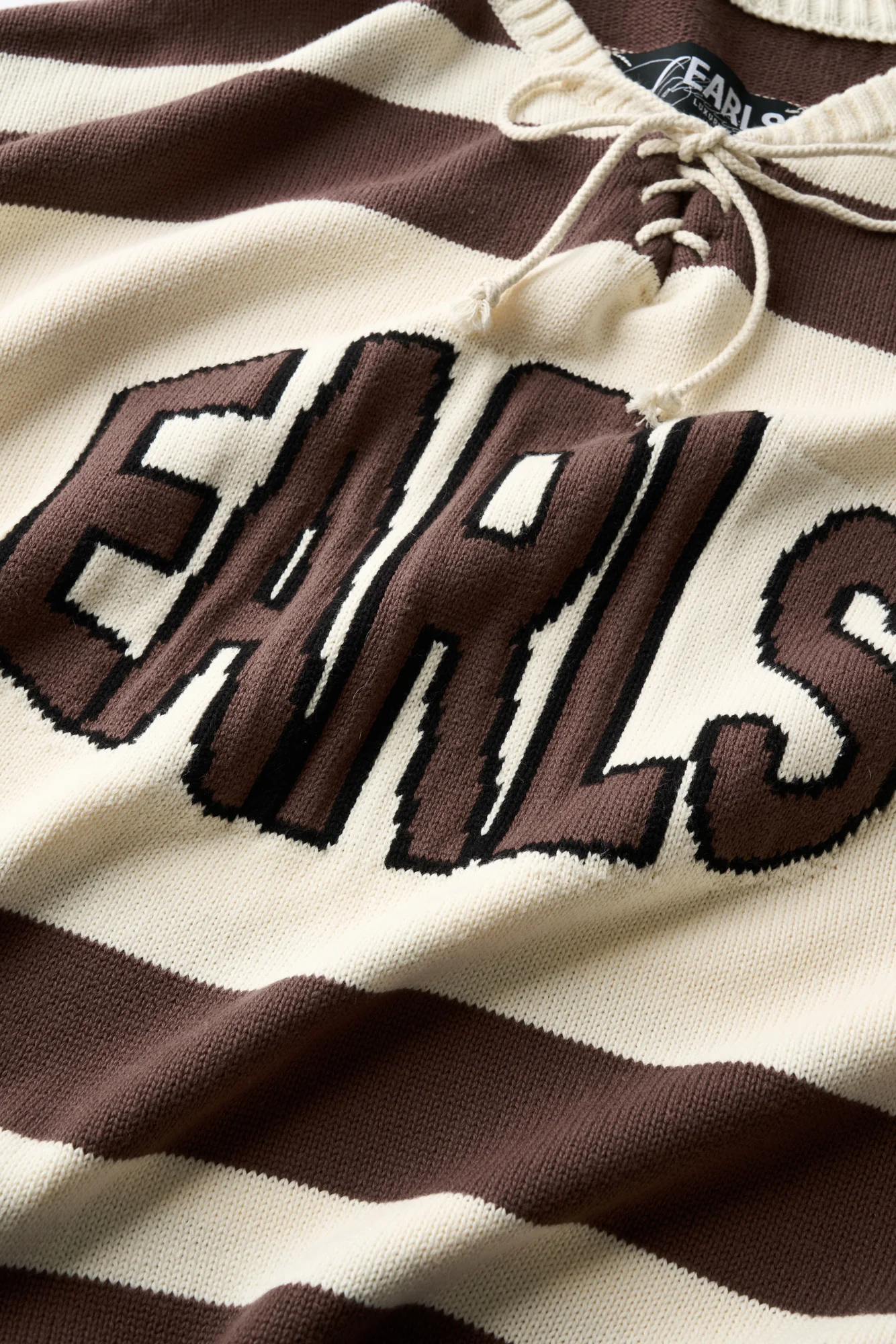 Hockey Knit - Cream/Brown - Image 5