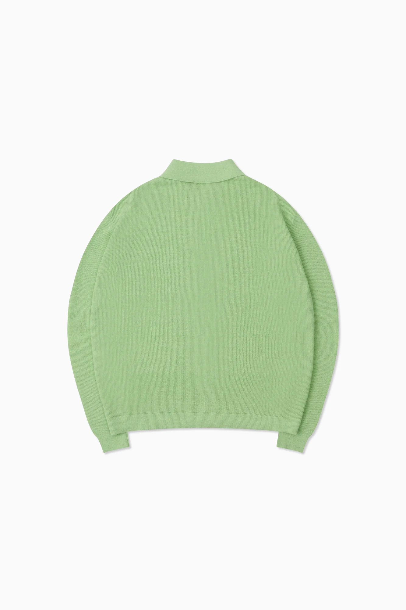 Knit Shirt Cardigan - Lime - Image 5