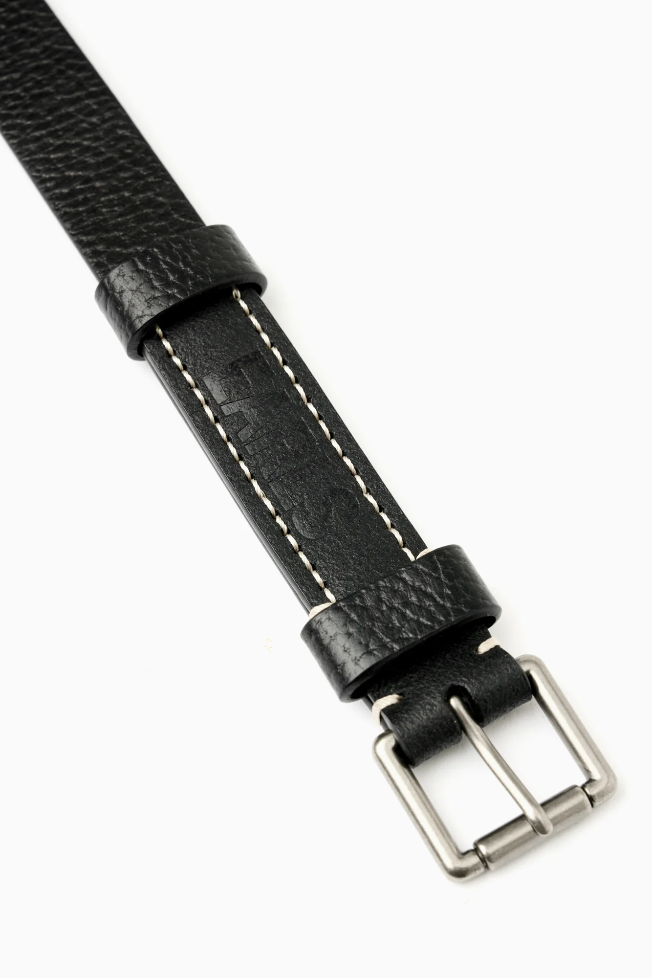 Leather Belt - Black - Image 4