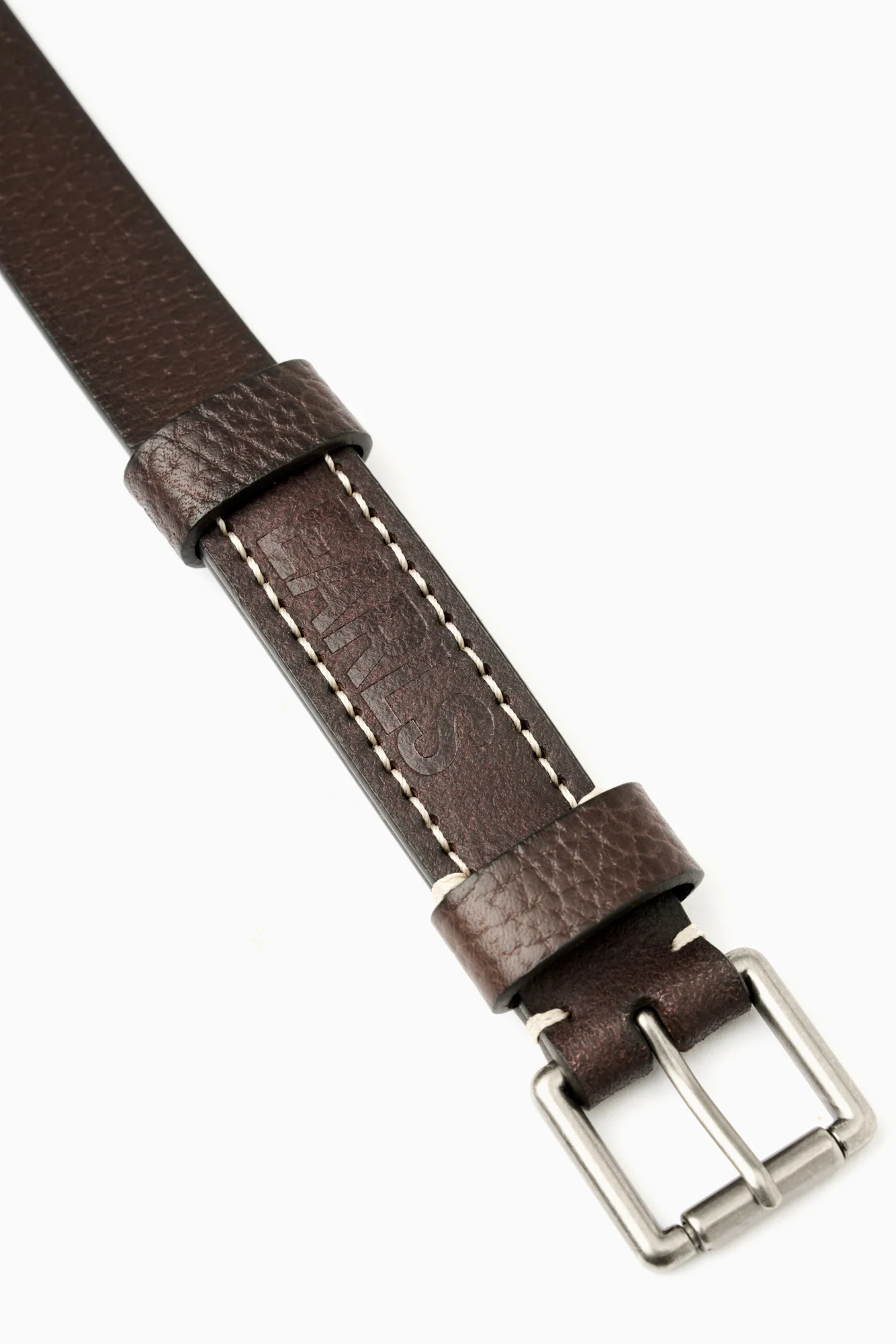Leather Belt - Brown - Image 7