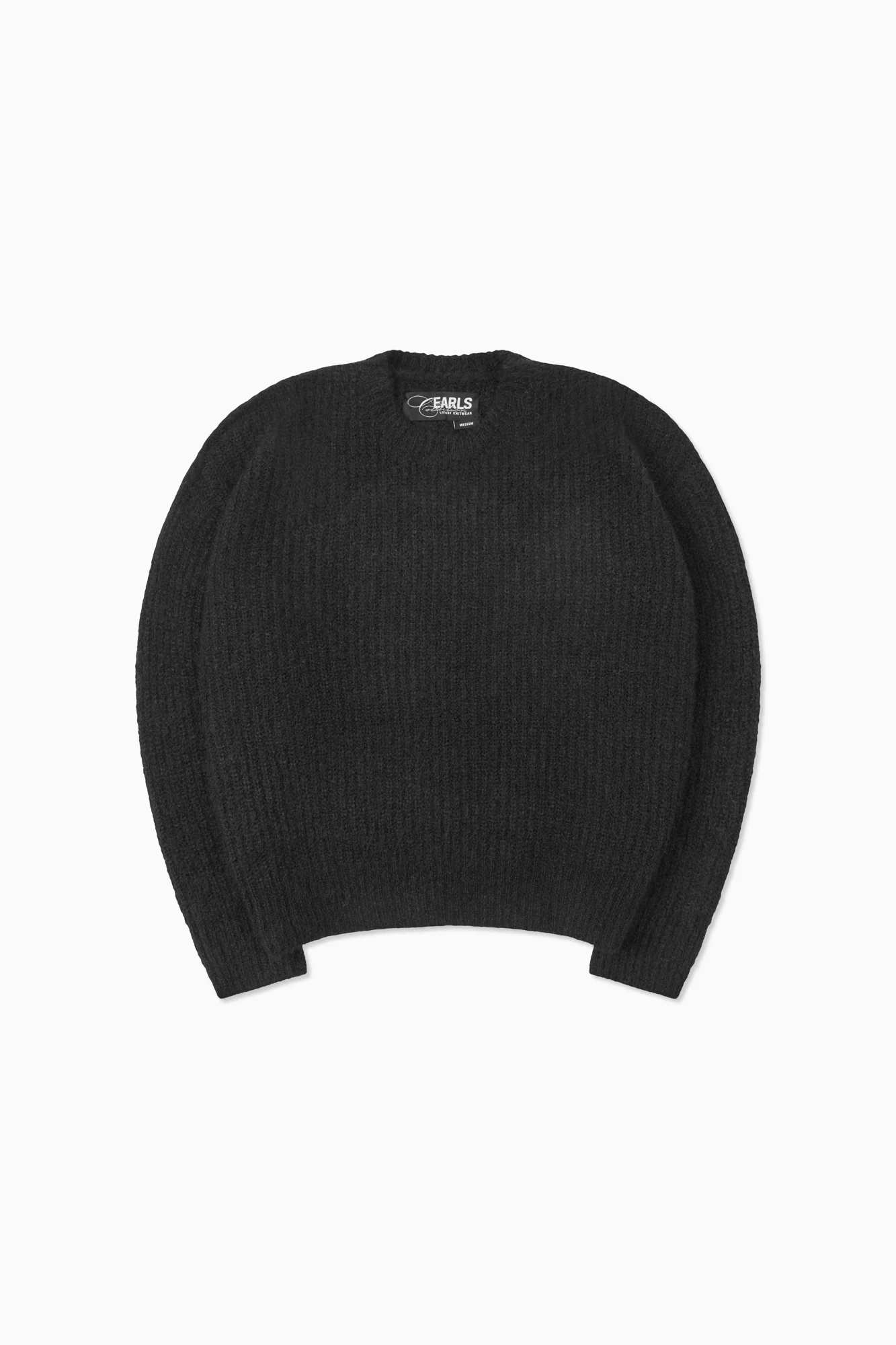 Mohair Knit Crew - Black - Image 4