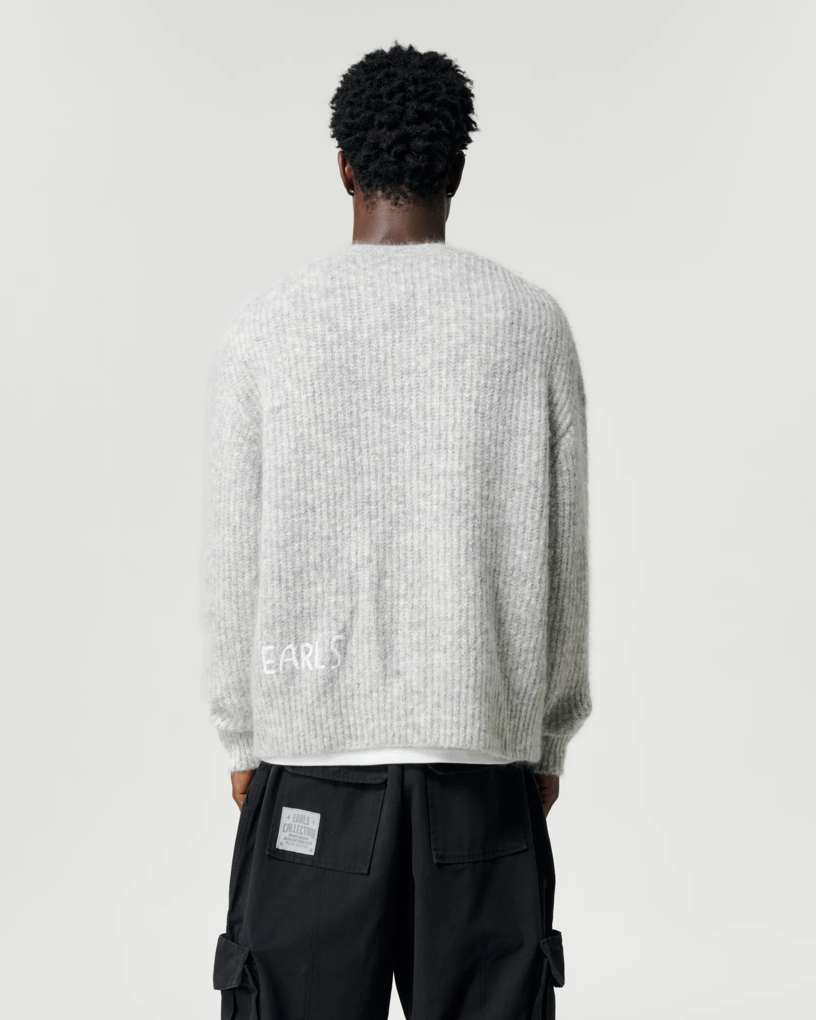Mohair Knit Crew - Frost Marle - Image 6