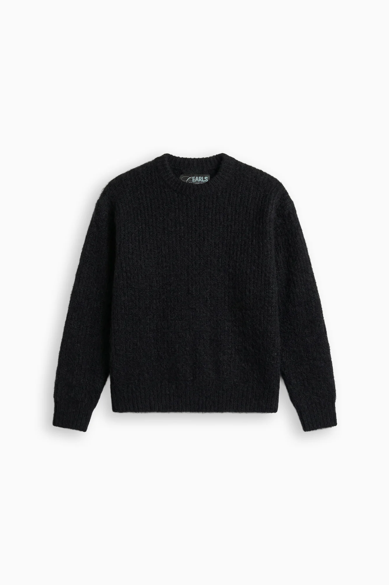Solid Mohair Knit - Black - Image 8