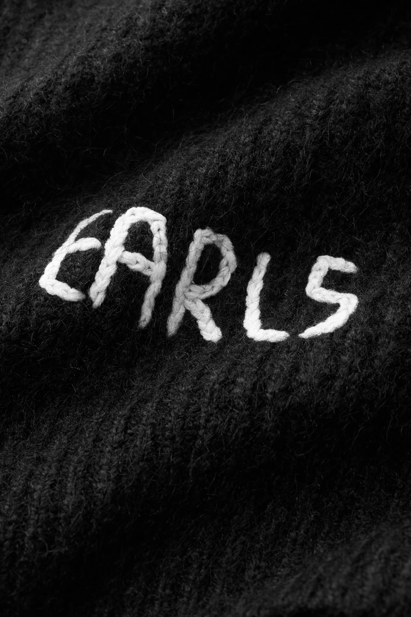 Solid Mohair Knit - Black - Image 9