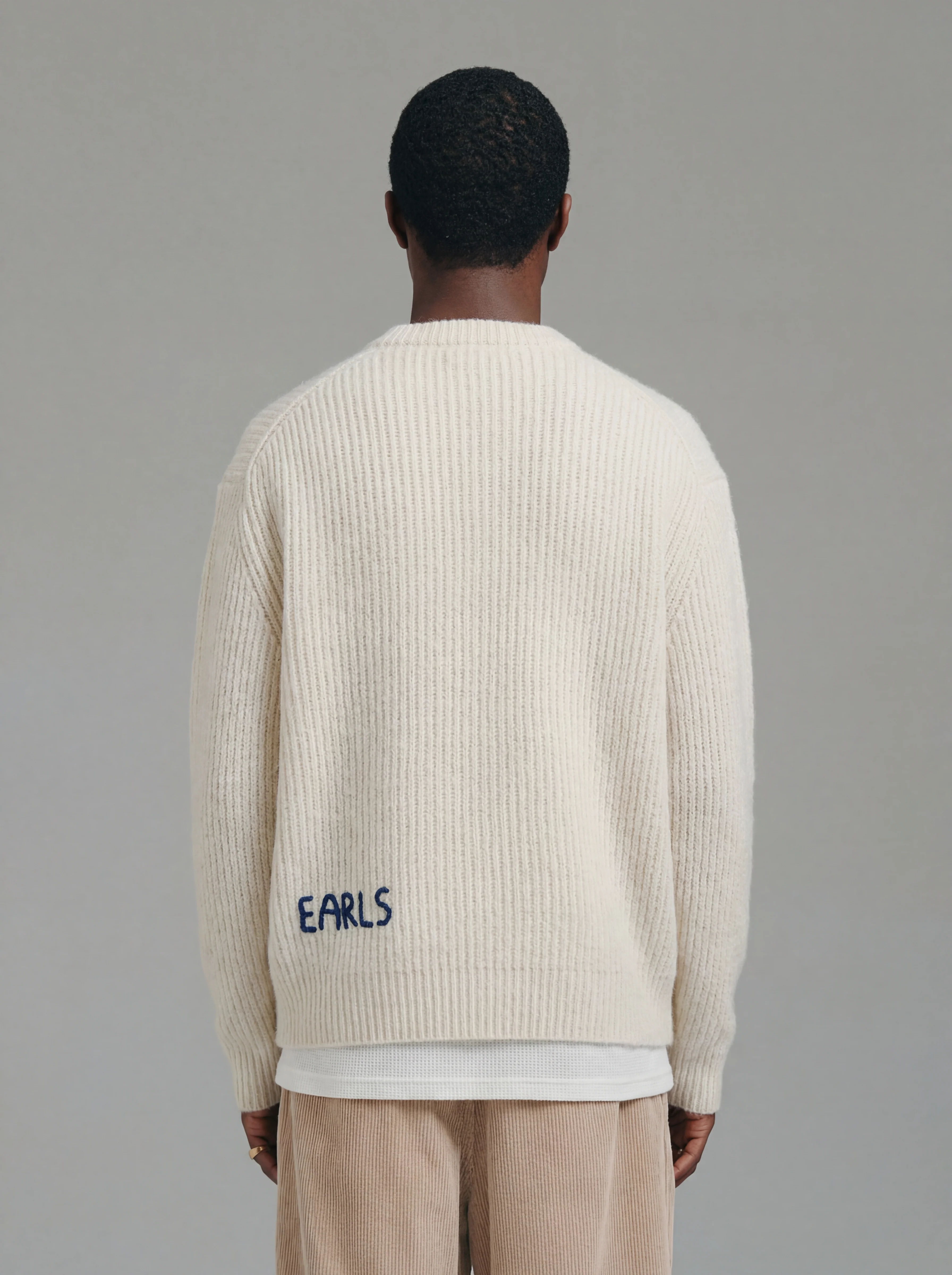 Solid Mohair Knit - Off White - Image 4