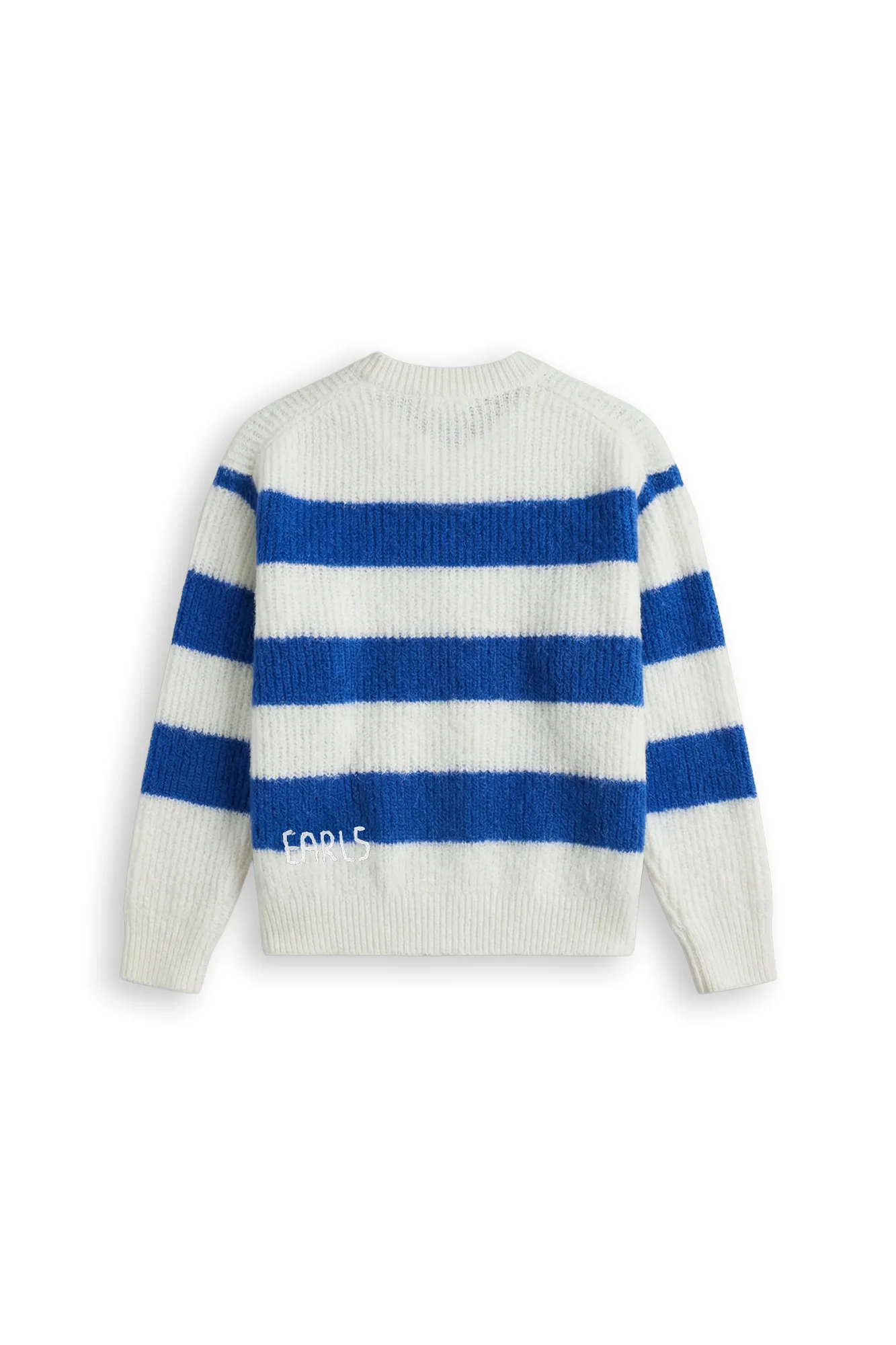Stripe Mohair Knit - Off White/Blue - Image 3