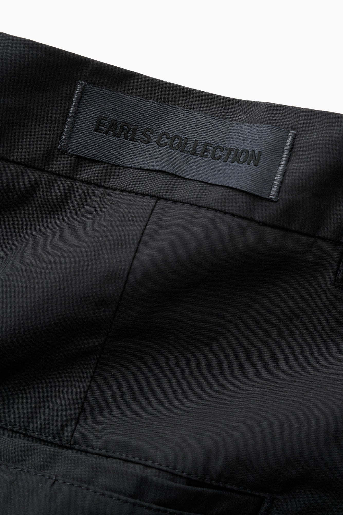 Twin Pleat Poplin Trouser - Black - Image 6